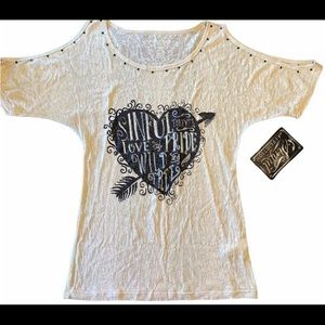 Affliction Sinful top size small worn one time